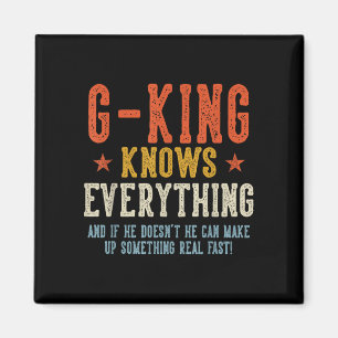 Imã G-king sabe tudo dia dos pais retrô vintage