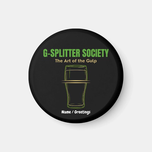Imã G-Splitter Society The Art of the Gulp PintCulture (Frente)