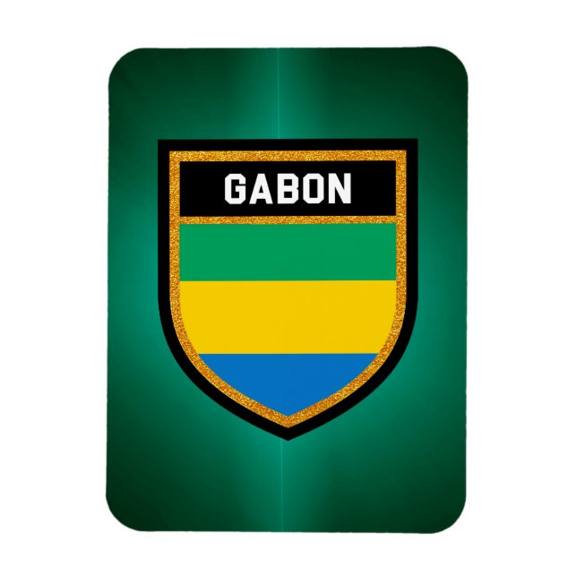Ímã Gabão Flag (Vertical)