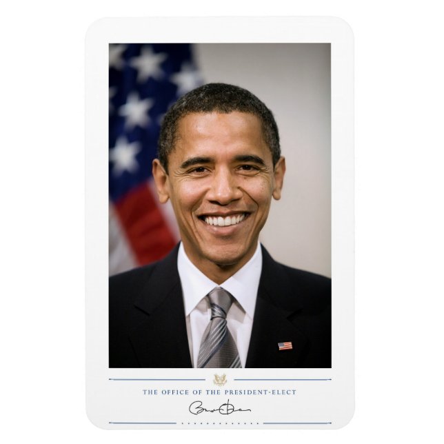 Ímã Gabinete do Presidente Eleitor Barack Obama (Vertical)