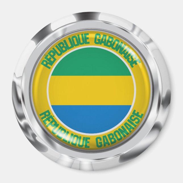 Imã Gabon Round Emblem (Frente)