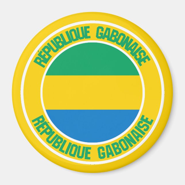 Imã Gabon Round Emblem (Frente)