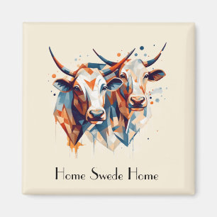 Imã Gado Scandi Farmhouse, personalizado