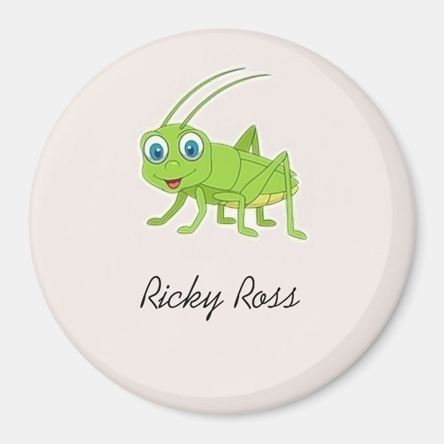 Imã Gafanhoto verde-claro (Frente)