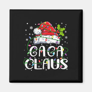 Imã Gaga Claus Christmas Santa Hat Matando Família Xma