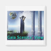 Gaia Scenics vê Magnet do refrigerador quadrado