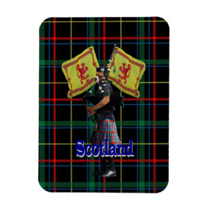 Ímã Gaiteiro escocês no tartan