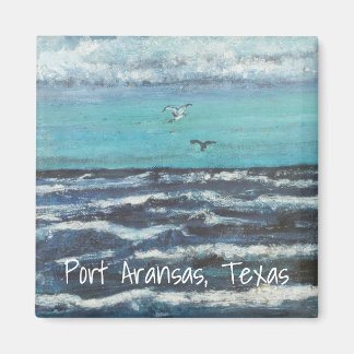 Imã Gaivotas no ímã sunset