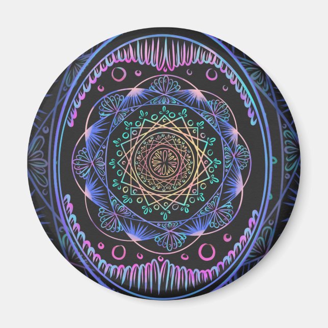 Imã Galactic Bloom Mandala (Frente)