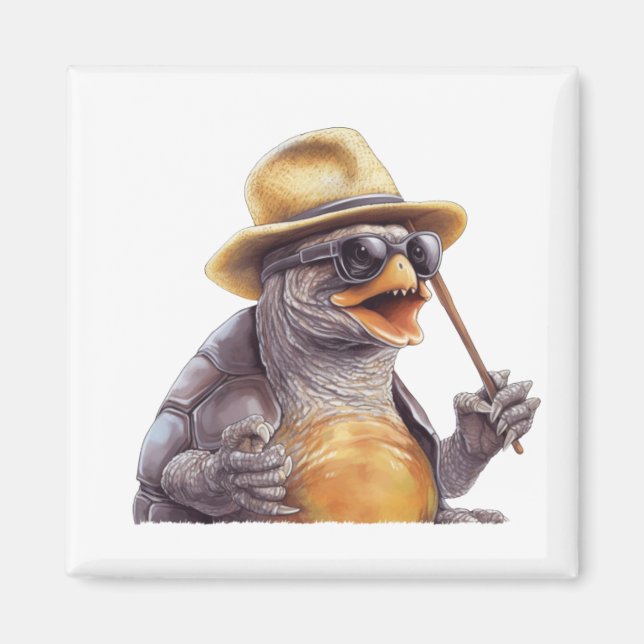 Imã Galápagos Tortoise Blue das Ilhas Galápagos (Frente)