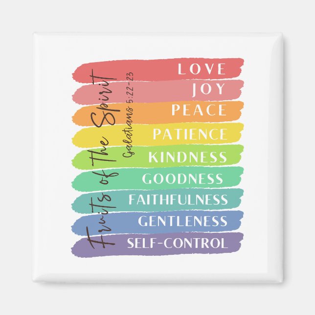 Imã Galatianos 5:22-23 Fruta do Espírito (Frente)