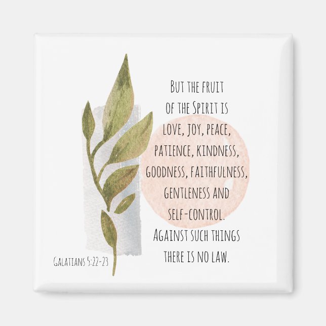 Imã Galatianos 5:22-23 Fruta do Espírito é Alegria do  (Frente)