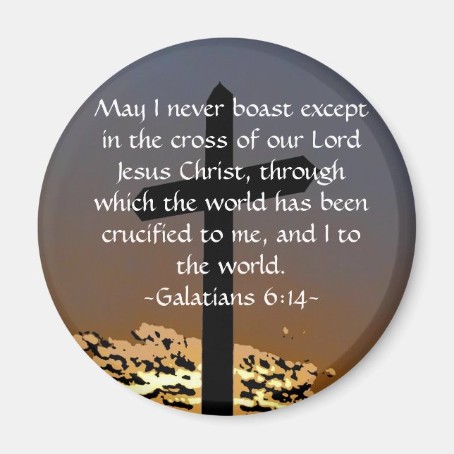Imã Galatianos 6:14 (Frente)