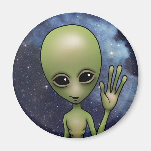 Imã Galáxia de Estrelas de Ficha Científica de Alieníg (Frente)