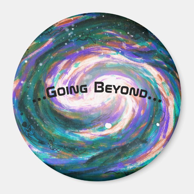 Imã Galáxia Espiral no Espaço (Frente)