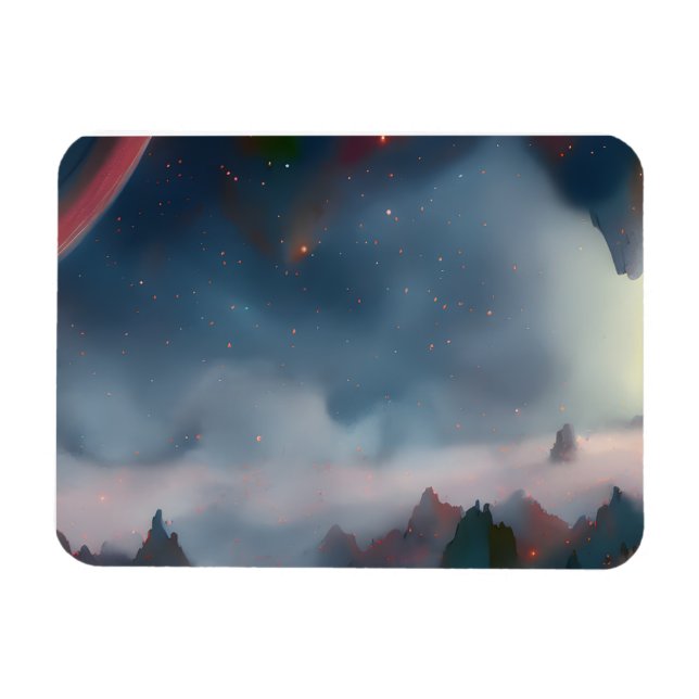 Ímã Galáxia, Universo, Estrelas, Espaço Exterior (Horizontal)