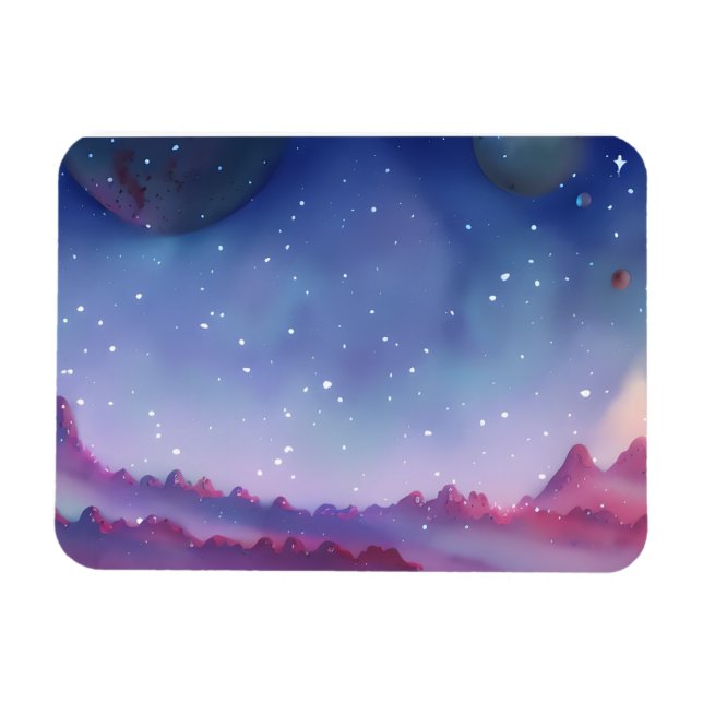 Ímã Galáxia, Universo, Estrelas, Espaço Exterior (Horizontal)