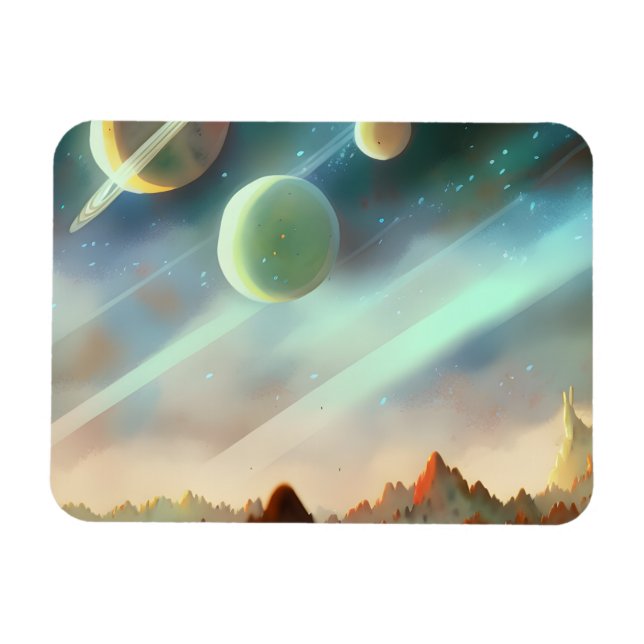 Ímã Galáxia, Universo, Estrelas, Espaço Exterior (Horizontal)