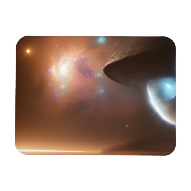 Ímã Galáxia, Universo, Estrelas, Espaço Exterior (Horizontal)