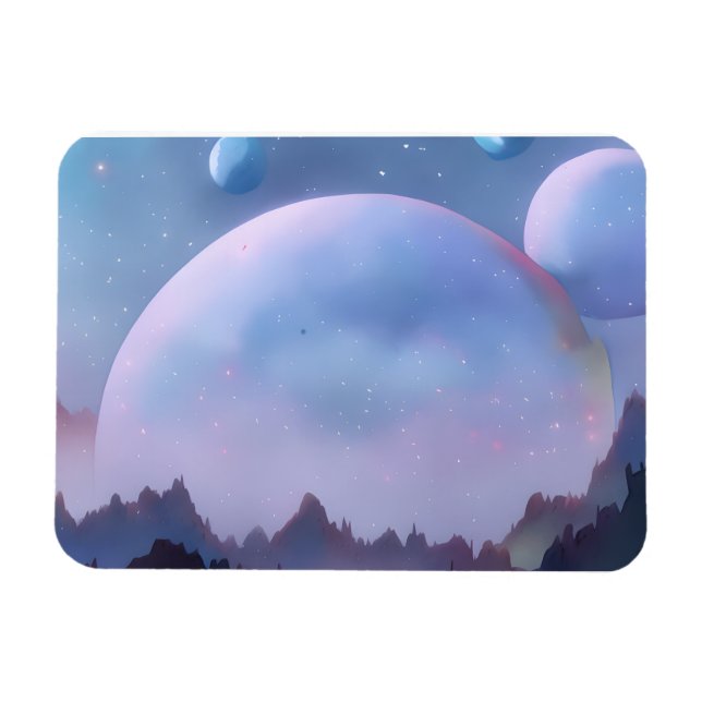 Ímã Galáxia, Universo, Estrelas, Espaço Exterior (Horizontal)