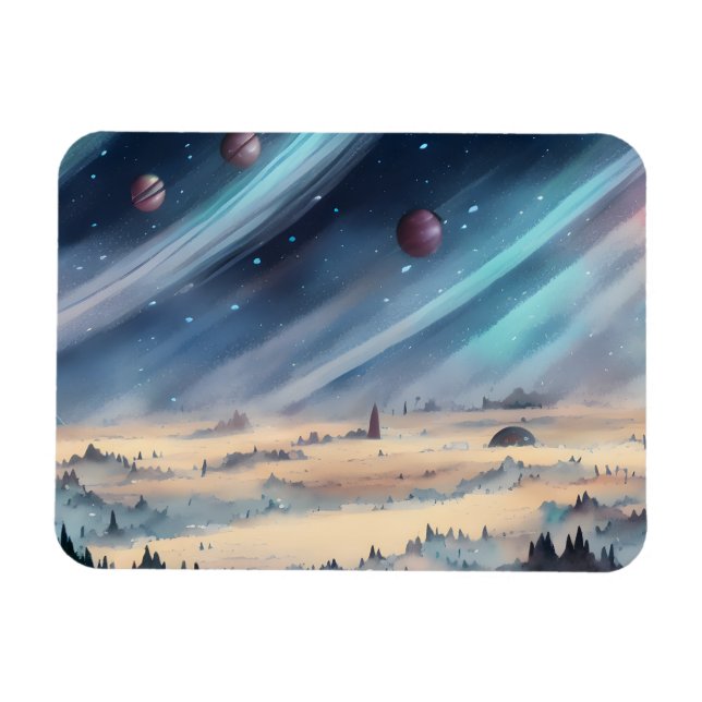 Ímã Galáxia, Universo, Estrelas, Espaço Exterior (Horizontal)