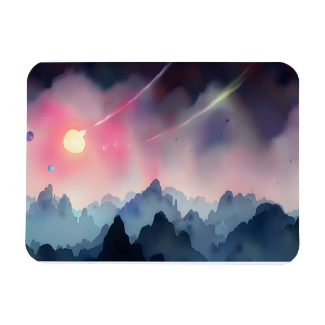 Ímã Galáxia, Universo, Estrelas, Espaço Exterior (Horizontal)