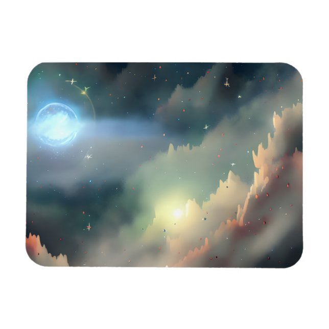 Ímã Galáxia, Universo, Estrelas, Espaço Exterior (Horizontal)