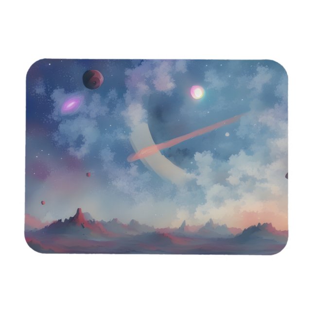 Ímã Galáxia, Universo, Estrelas, Espaço Sideral     (Horizontal)