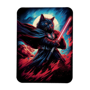Ímã Galaxy Cat Swordsman