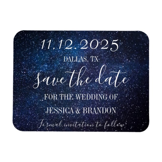 Ímã Galaxy Starry Night Marinho Blue Wednet Magnet (Horizontal)