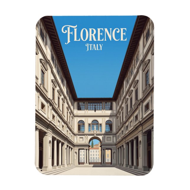 Ímã Galeria Uffizi Itália (Vertical)