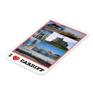 Ímã Gales - Cardiff - I Love -