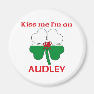 Imã Galês personalizado beija-me que eu sou Audley
