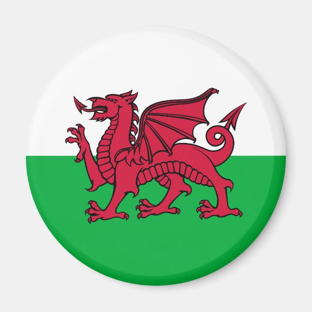 Imã Gales - Welsh Flag (Frente)