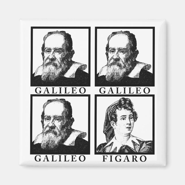 Imã Galileu Figaro BW (Frente)