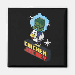 Imã Galinha Bonita Engraçada Jockey Pixel Graphic Ridi