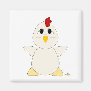 Imã Galinha branca Huggable