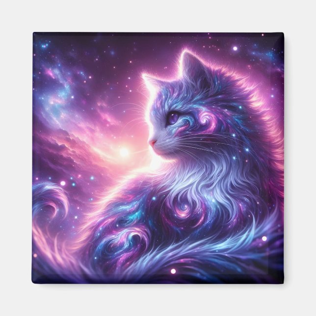 Imã Galinha Celestial Mística Galáxia Cósmica (Frente)