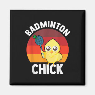Imã Galinha de Badminton Jogador de Badminton Peteca E