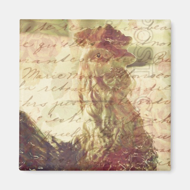 Imã Galinha e manuscrito (Frente)