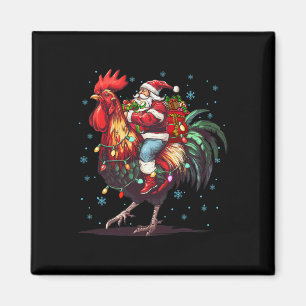 Imã Galinha Lover Xmas Papais noeis Engraçados Andando