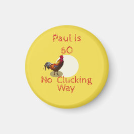 Imã Galinha ou galinha de aniversário do 60º aniversár