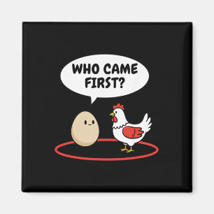 Imã Galinha Quem Veio Primeiro Funny Hen Vs Ovo Meme
