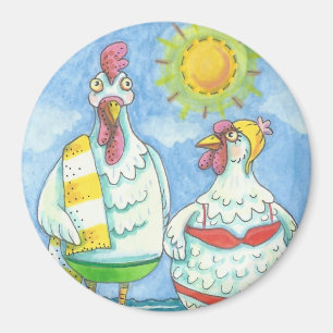 Imã GALINHAS do MAR, ÍMÃ ENGRAÇADO dos DESENHOS