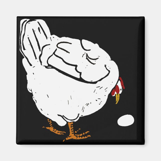 Imã Galinhas Vitorianas De Animais De Criação (Frente)