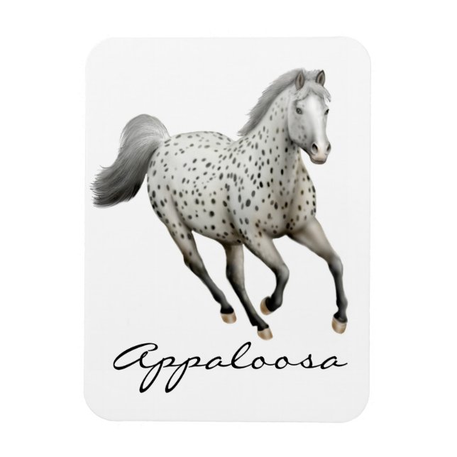 Ímã Galloping Leopard Appaloosa Magnet (Vertical)