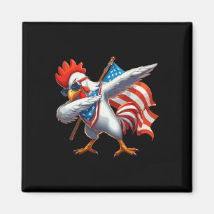 Imã Galo De Galinha Pulseia 4 De Julho Bandeira Americ