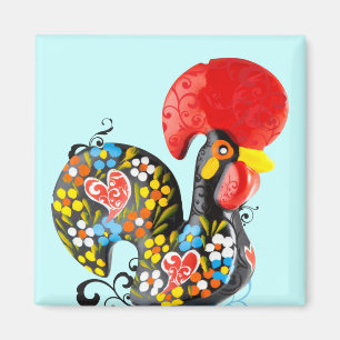 Imã Galo famoso de Barcelos Nr 06 - edição floral
