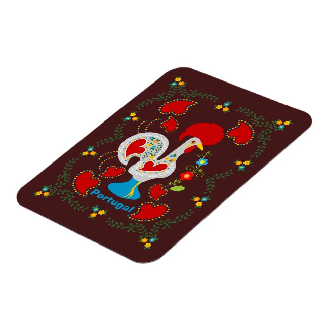 Ímã Galo tradicional de Barcelona em branco (Left Side)