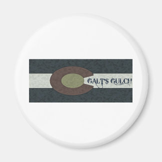 Imã Galt's Gulch - Design combo vermelho branco e azul
